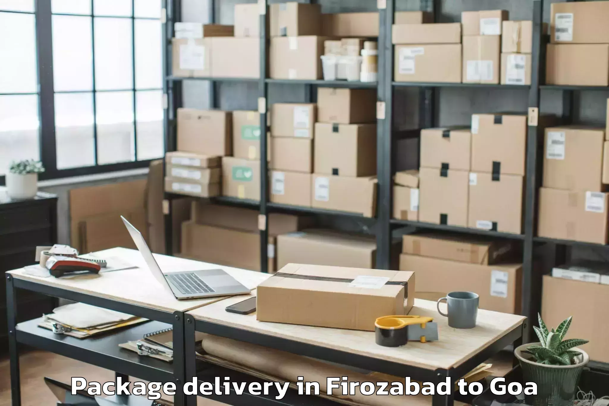 Hassle-Free Firozabad to Mapusa Package Delivery